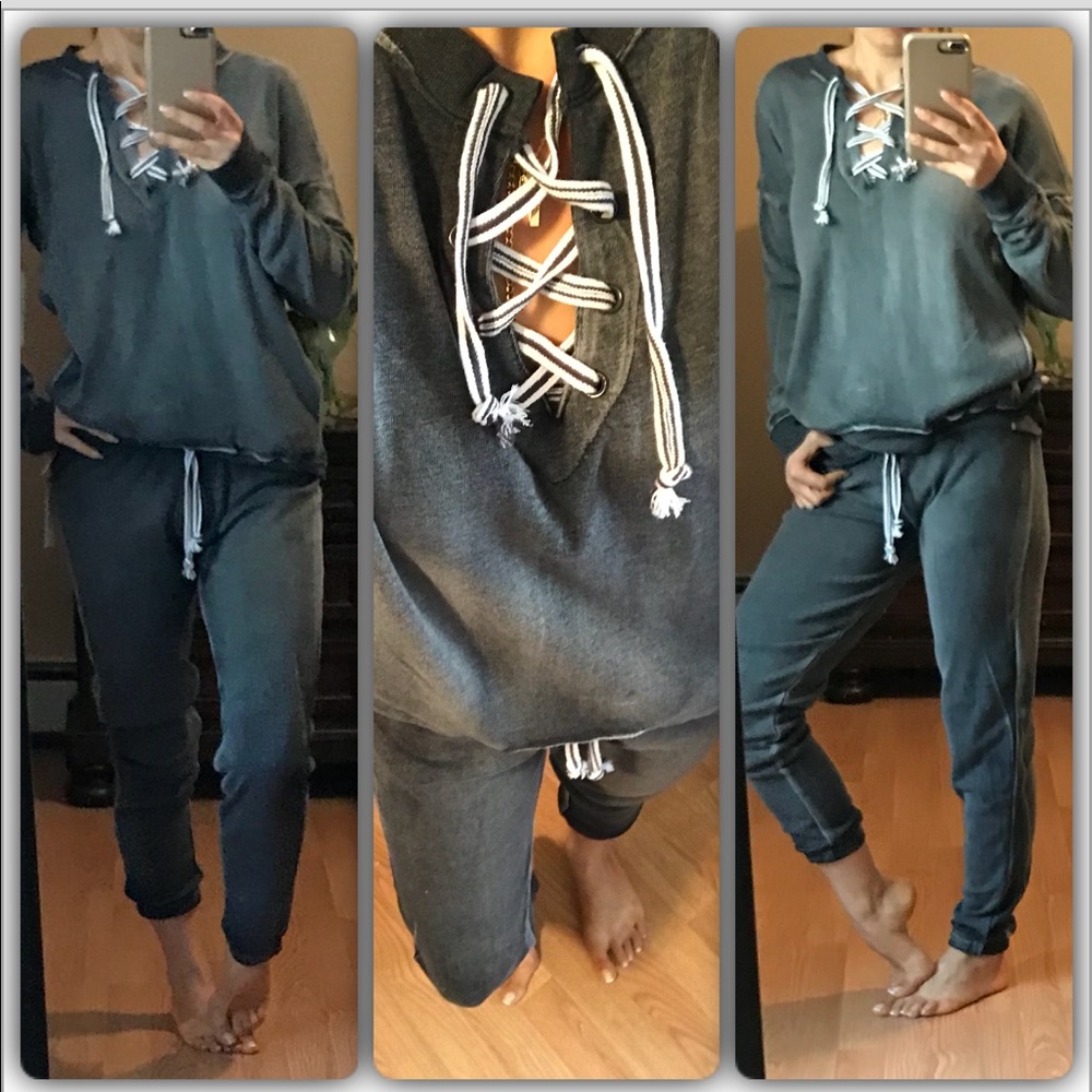 New💜Grey wash joggers - Picture 2 of 5